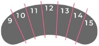 Cat eye lash mapping